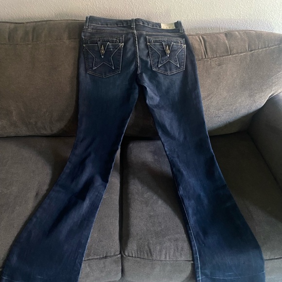 People's Liberation Womens Dark Blue Flare Jeans in Size 28 - Picture 6 of 10